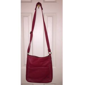 The Sak, red leather Crossbody bag